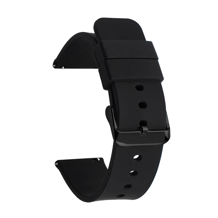 Universal Quick Release Waterproof Silicone Watch Band - Soft Rubber Replacement Bracelet (Various Sizes)