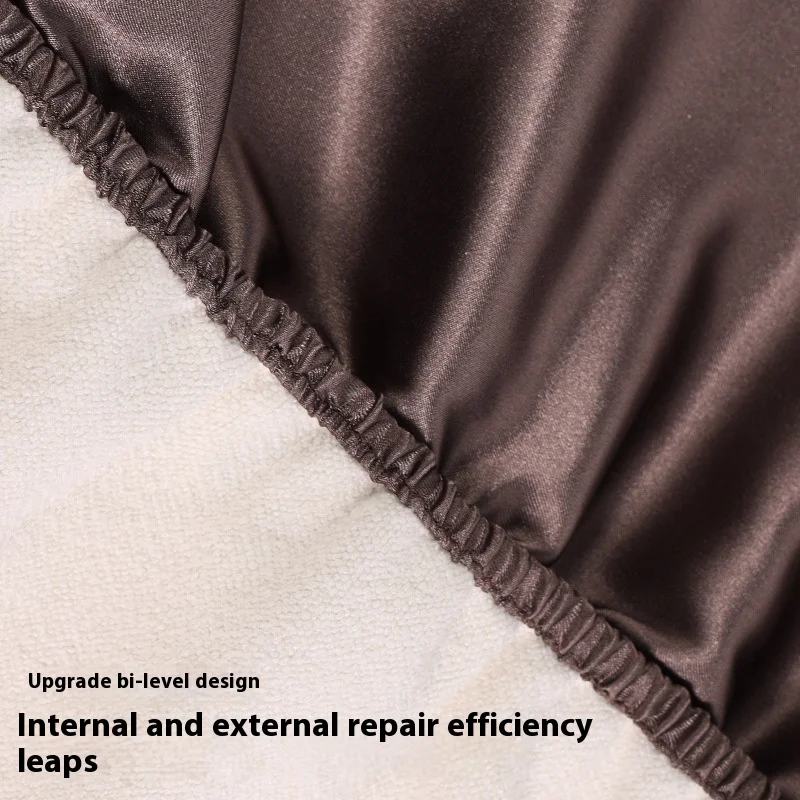 Luxury Thickened Satin Hair Drying Cap Towel Wrap Double Layer Coral Fleece Dry Hair Cap with Button for Fast Drying & Hair Care