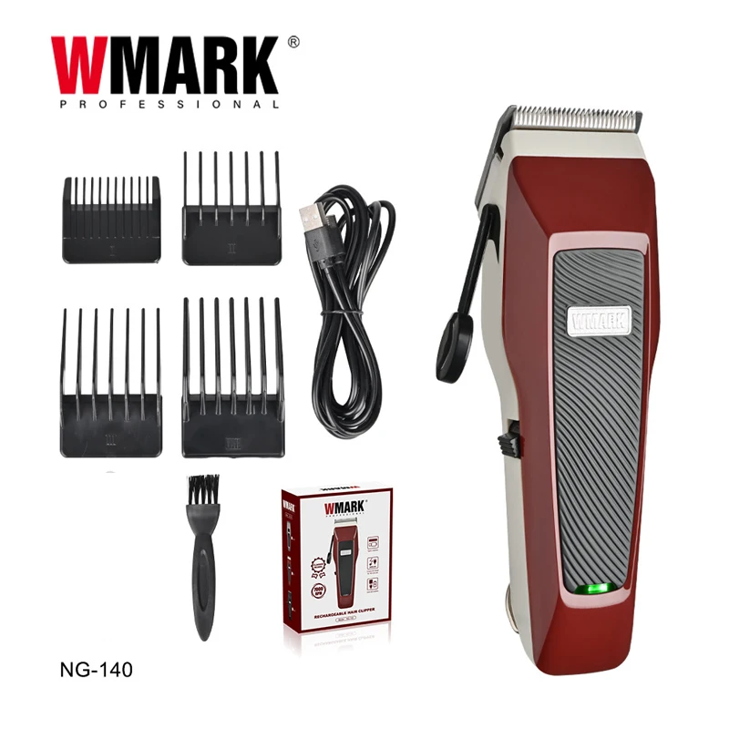 

Беспроводная Машинка для стрижки волос WMARK NG-140 с переключателем регулировки лезвия, электрическая машинка для стрижки волос с USB зарядкой