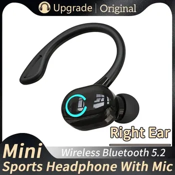 Bluetooth 5.2 Business Wireless Headphone Ear-Hook Mini HIFI Bass Noise Cancelling auricolare con microfono auricolari Sport Game Headset 1