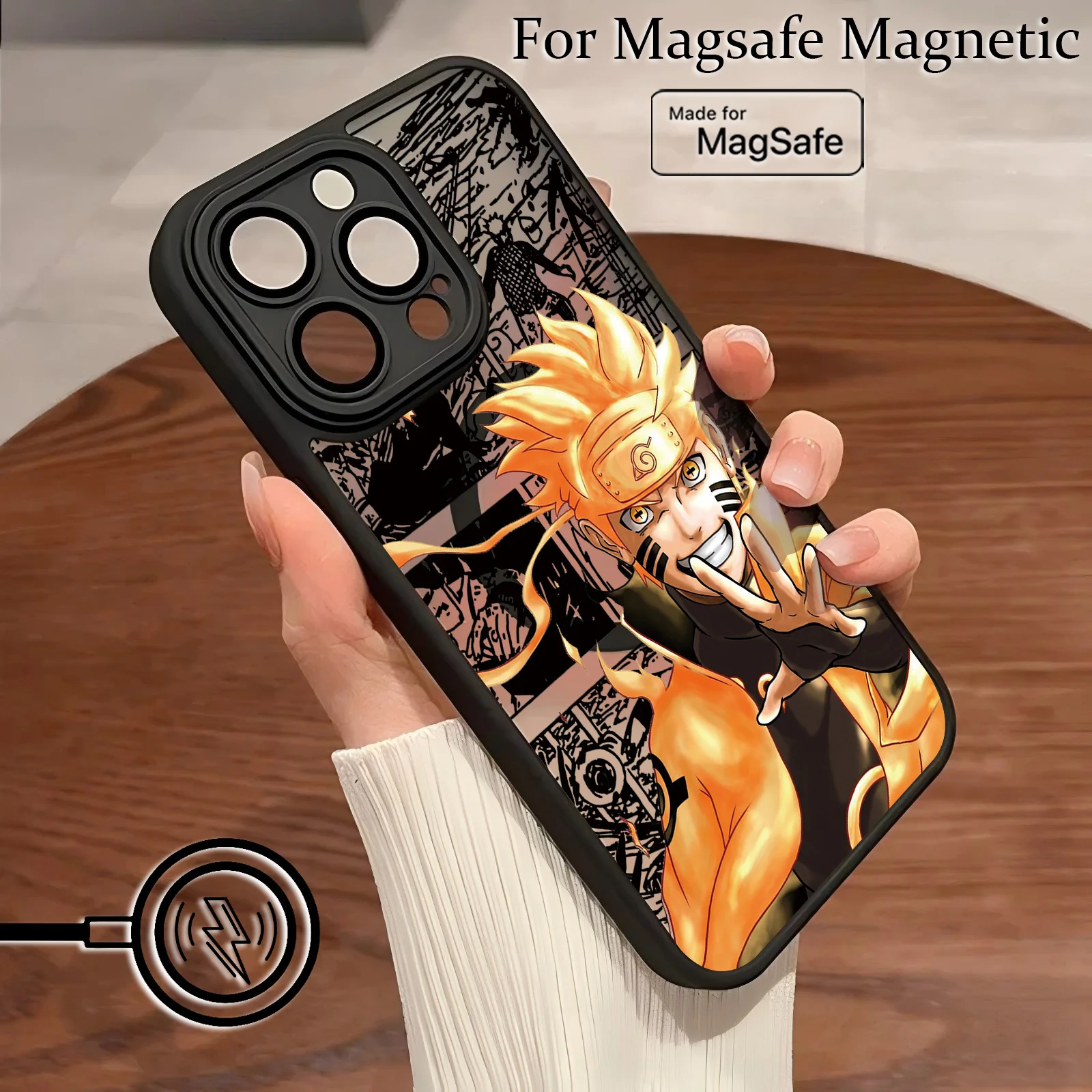 Hot Anime Itachi Matte Magnetic Phone Case – Stylish and Protective Back Cover