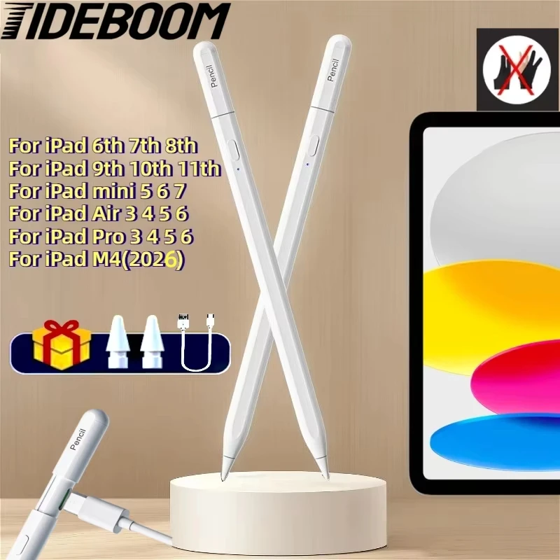 Metal Stylus Pen for iPad with Palm Rejection Tilt