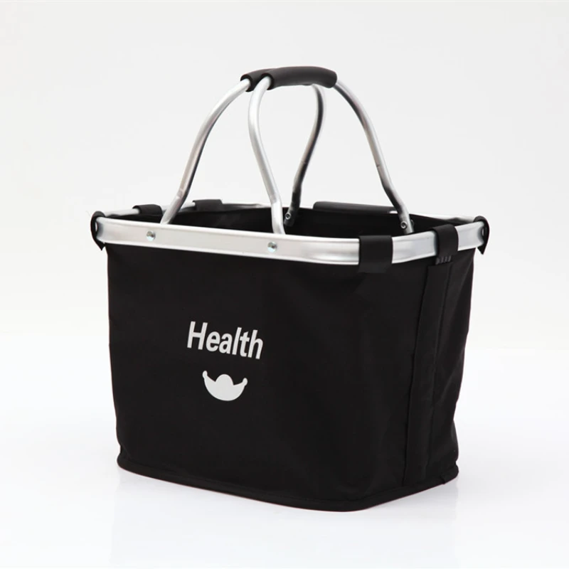 

Lixada Bicycle Front Basket Folding Removable Bike Handlebar Basket Pet Cat Dog Carrier Bag Aluminum Frame Top Handles Bags