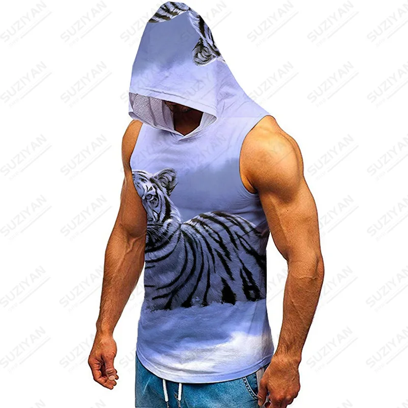 

Oversized Clothing Male Pure White Cool Clothes Tactical Vest Bodybuilder Sexy Men Mesh Tank Top Men Large Size For Men