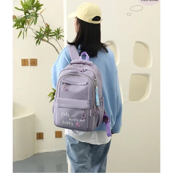 Girls Pink School Backpack 2