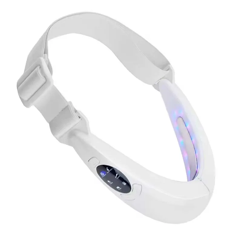 Intelligent Electric V- Face Shaping Massager Double Chin Reducer Face Lift Device With Red Blue Light