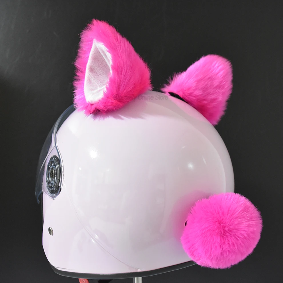 Cat Ear Pink Modular Helmet 2Pcs/Pair Creative Cute Motorcycle