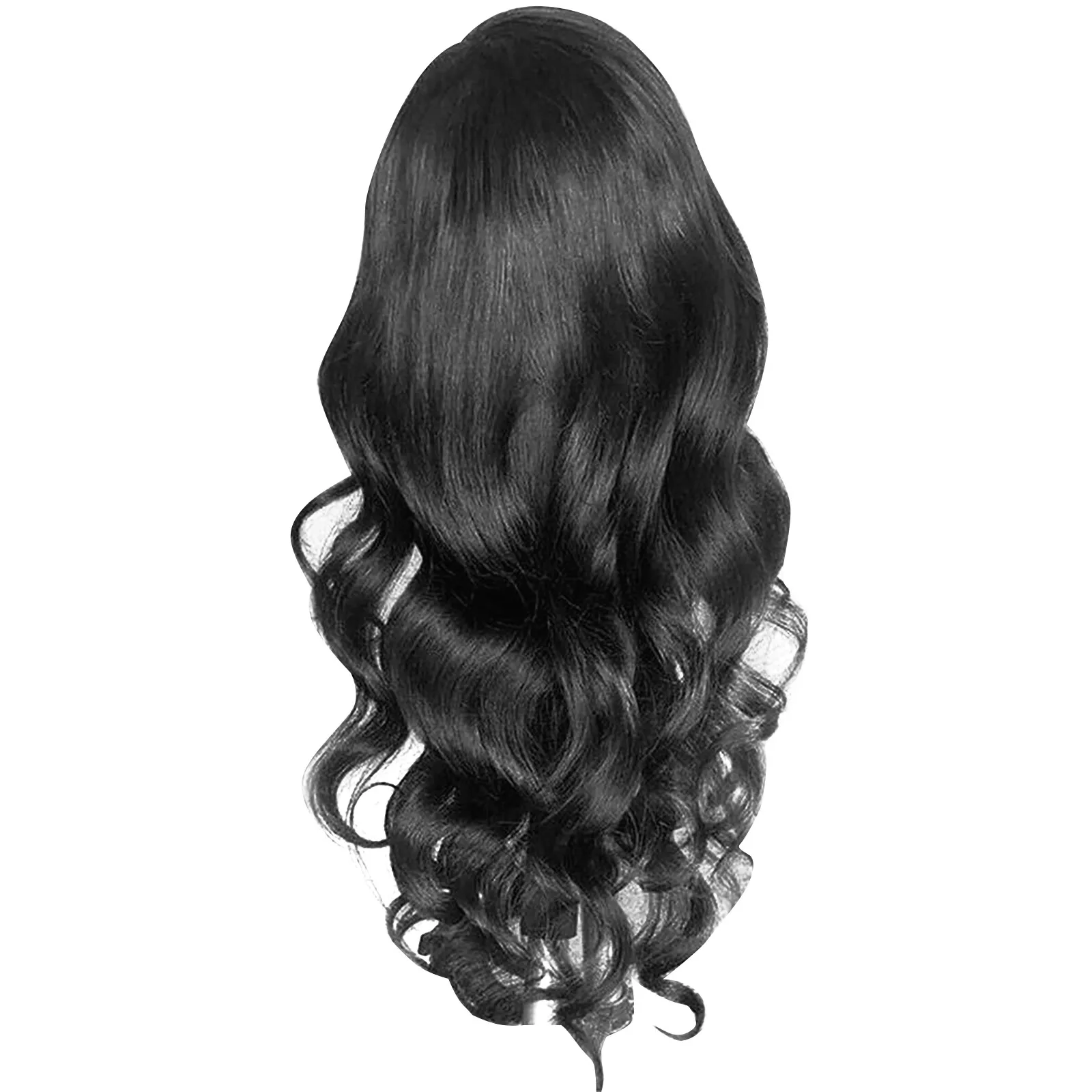 V Part Wig Body Wave Upgrade U Part Synthetic Wigs For Black Women Full Head Clip In Hair Black No Leave Out Thin Wig