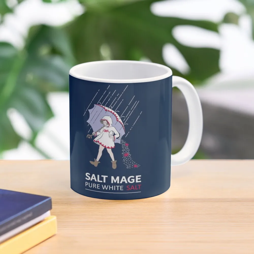 

Pure White Salt Mage Coffee Mug Porcelain Mug