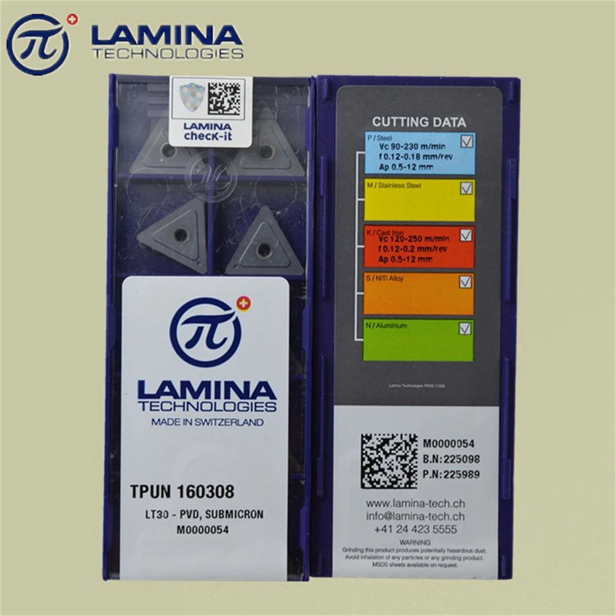 

Lamina треугольная лопатка TPUN160308 LT30 твердый сплав PVD покрытие хорошо продано