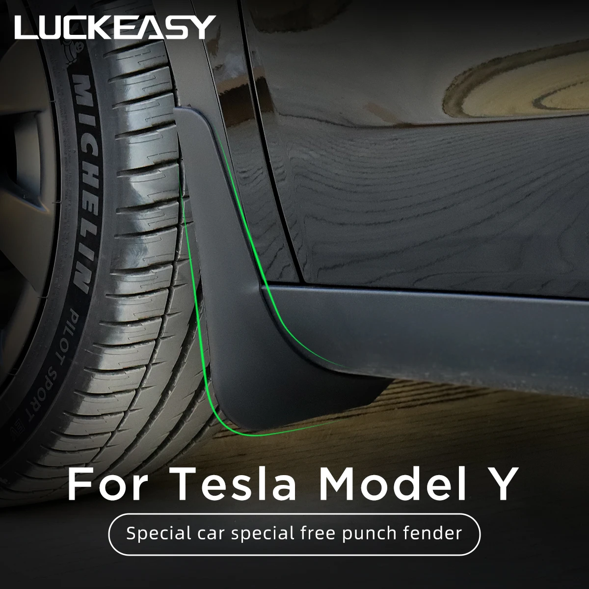 Luckeasy Car Mud Flaps For Tesla Model Y 20202022 Mud Fender Splash