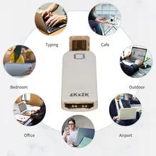 

New Mini DP Converter DP To HDMI-compatible Adapter Male-Female Display Ports Minitoring Hub High Speed Adapter