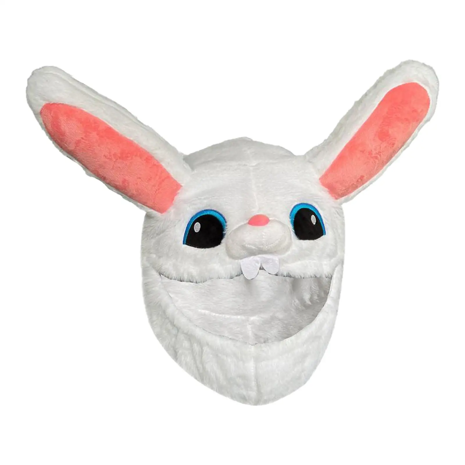 Rabbit Motorcycle Helmet Cover Decorative for Men Women Plush Helmet Cover