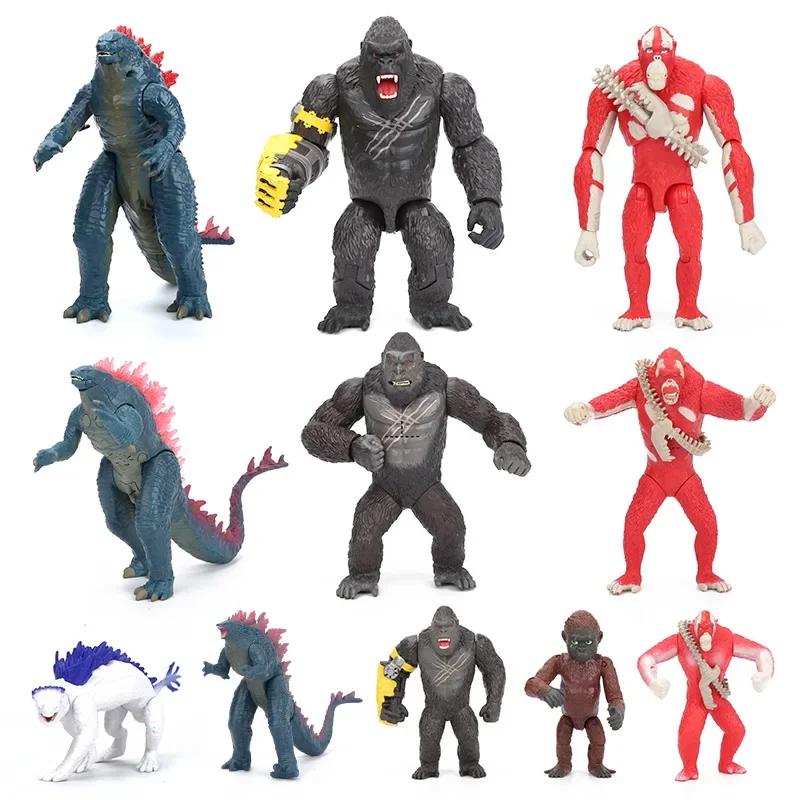 

Godzilla VS King Kong 2024 New Empire Action Figure Joints Movable Suko Skar King Collection Boys Birthday Gifts Ornaments