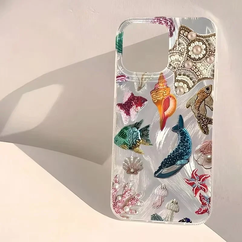 Clear Jellyfish Marine Life Phone Case