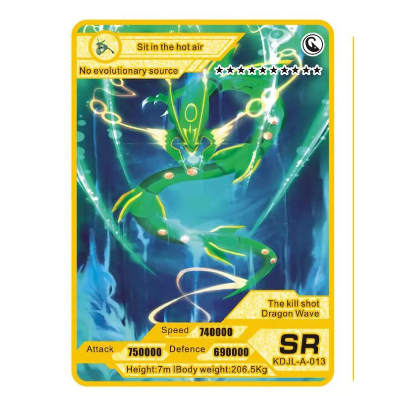 New Pokemon Metal Card Greninja Miraidon Rayquaza Vstar 3800 HP Pokemon Golden English Iron Cards Kid Gift Game Collection Cards