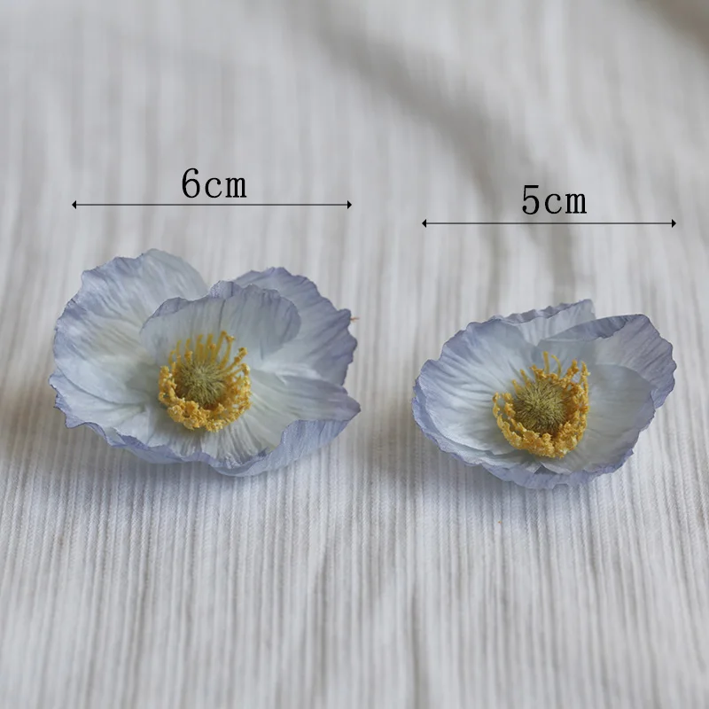 Description Picture 2 of item10pcs 5cm/6cm Silk Artificial Poppy Flower Heads For Wedding Party Home Decoration DIY Accessories Fake Flowers Craft