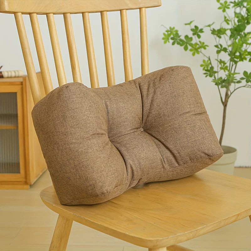 1pc Elegant Luxury Lumbar Pillow,Vintage Style,Soft Seat Cushion for Student and Office Chairs,Ergonomic Backrest Pad