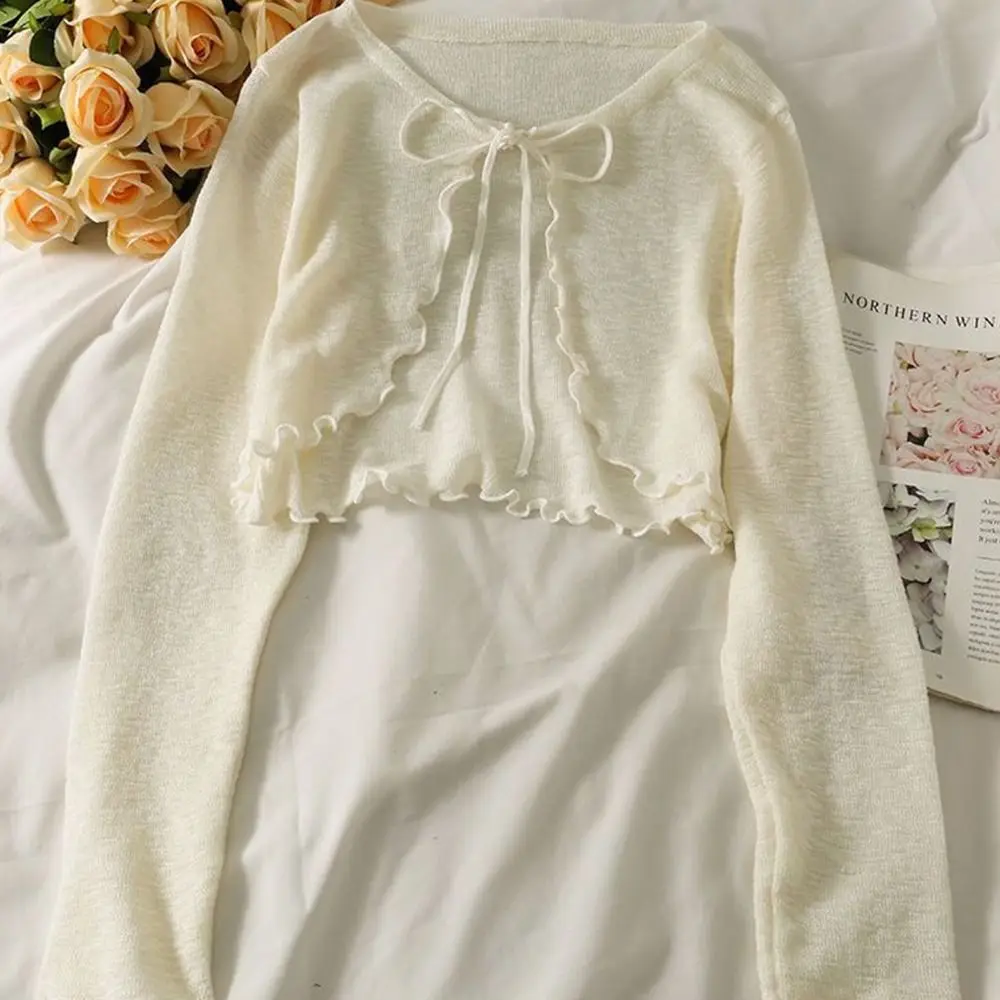 ตัวเลือกสินค้า เสื้อแขนสั้นแฟชั่นเกาหลี Ruffle ฤดูร้อน ใส่สบาย