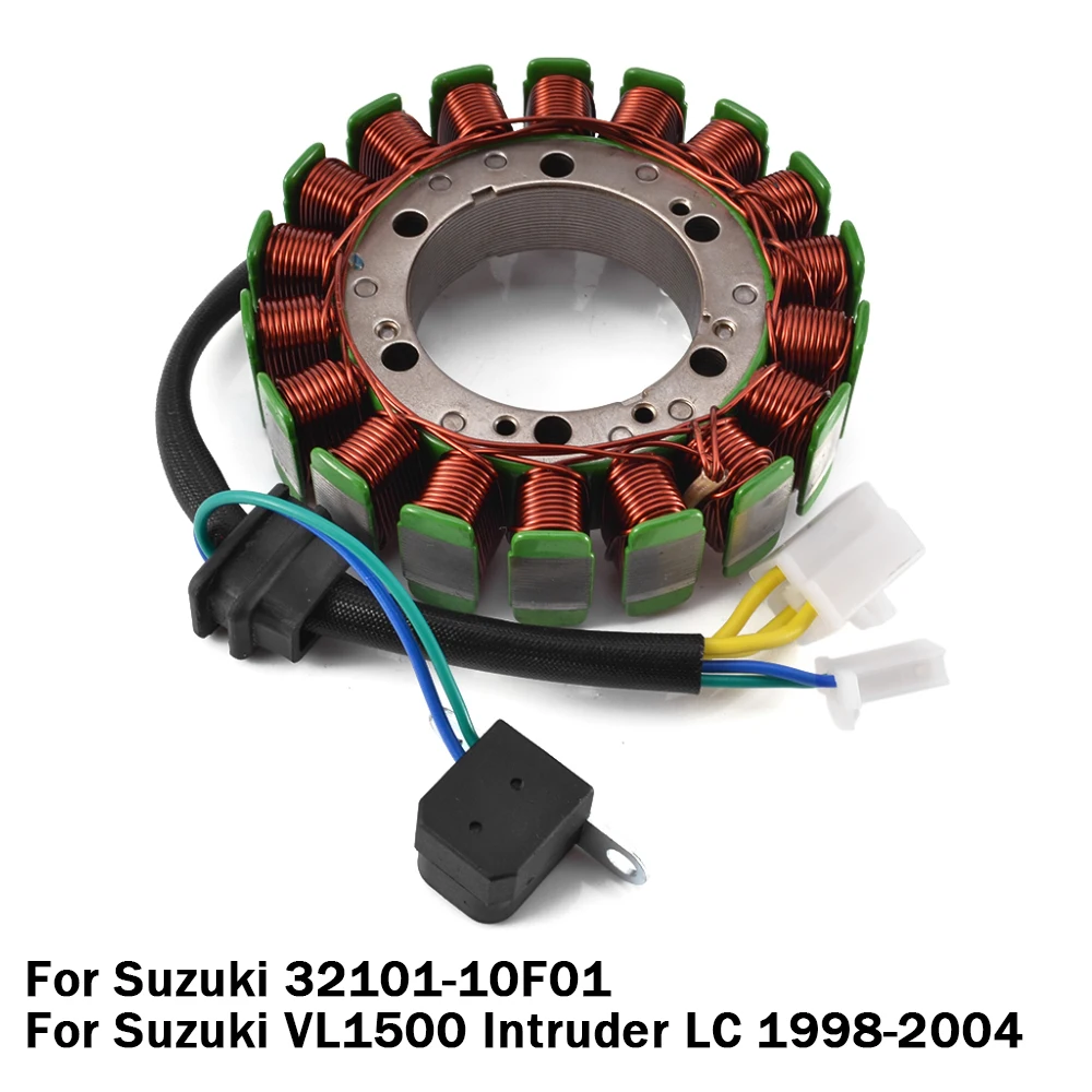 

Motorcycle Engine Generator Magneto Stator Coil For Suzuki VL 1500 VL1500 Intruder LC 1998-2004 Replace 32101-10F01 32101-10F00