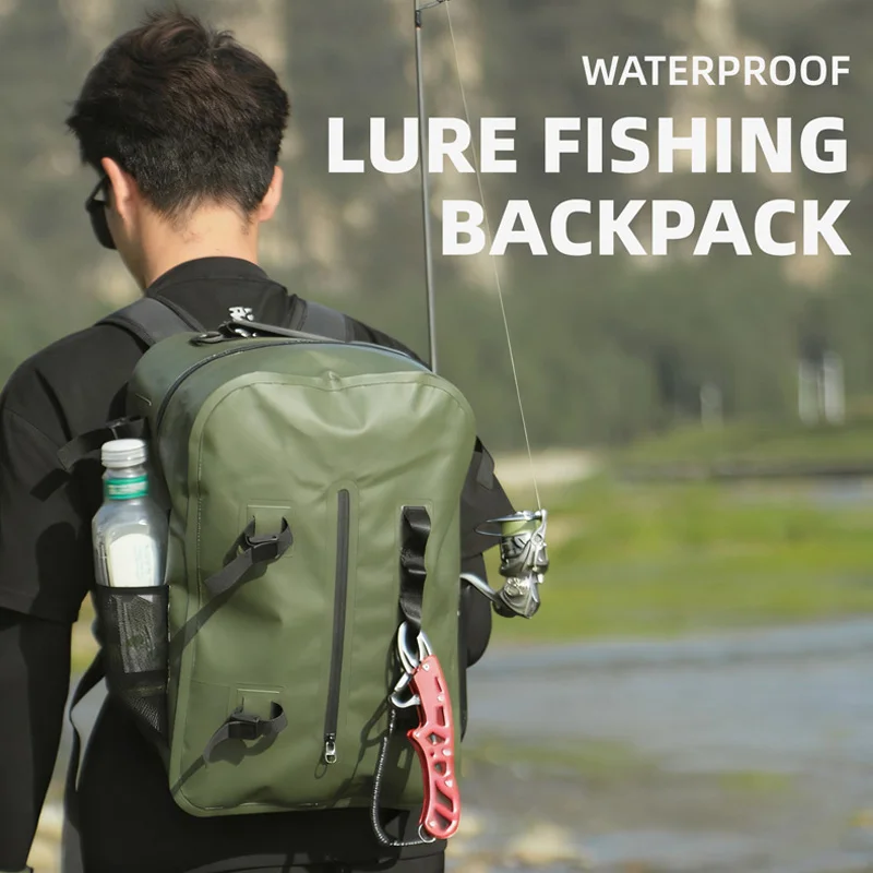 Sac à dos pêche multifonction français - Rangement leurres équipement sport outdoor