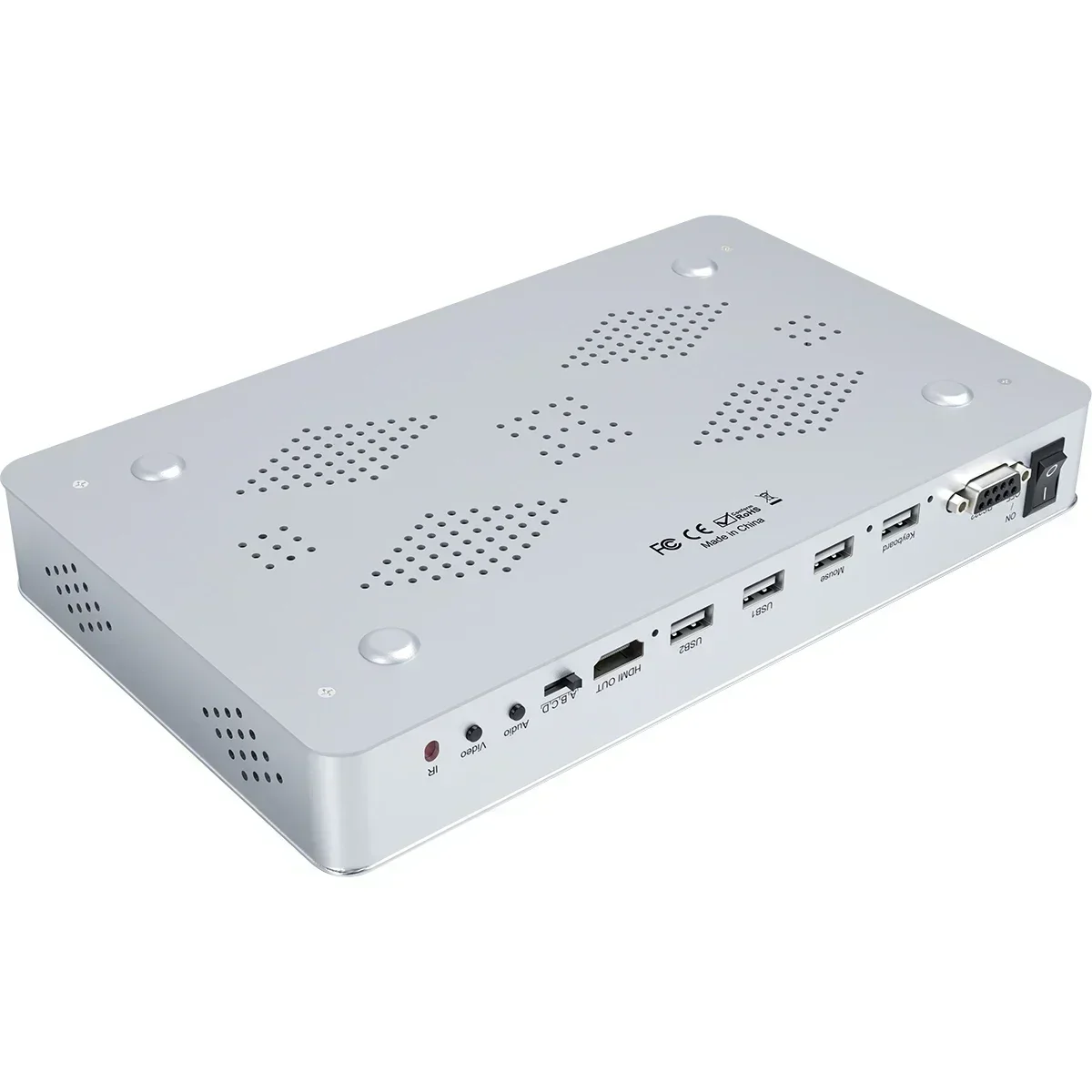 4K 60Hz KVM 스위치 180 ° 90 ° 화면 회전 RS232 HDMI 4x1 쿼드 멀티뷰어, USB 키보드 마우스용 4채널 비디오 멀티플렉서