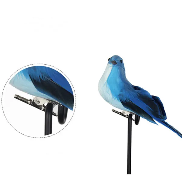 Parrot Ornaments Parrot Garden Props Artificial Feather Bird Decoration Creative Foam Home Outdoors Garden Wedding Decoration Ornament 1pc Feather Artificial Parrots Imitation Bird Model DIY Party Use