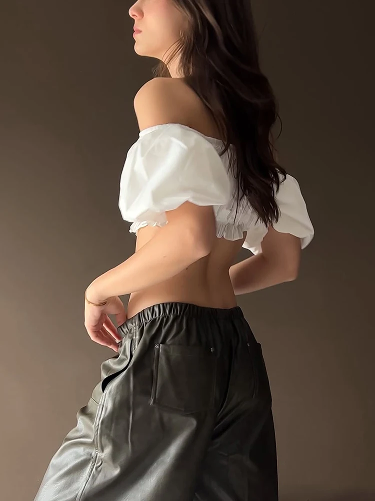 Nibber Elastic Puffy Tank Tops Women Y2K Summer Trend  Applique Patchwork Solid Midnight Sexy Coquettish Party Clubwear Vests