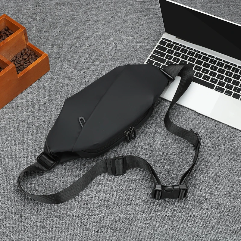 1 casual waist bag, outdoor sports crossbody bag, men's chest bag, men's travel hip bag