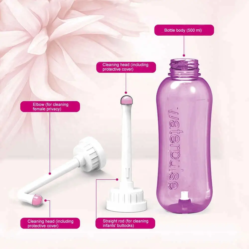 500ml Portable Bidet Baby Butt Washing Device Spray Handheld Travel Bidet For Pregnant Women Baby Cleansing Water Washer Bottle