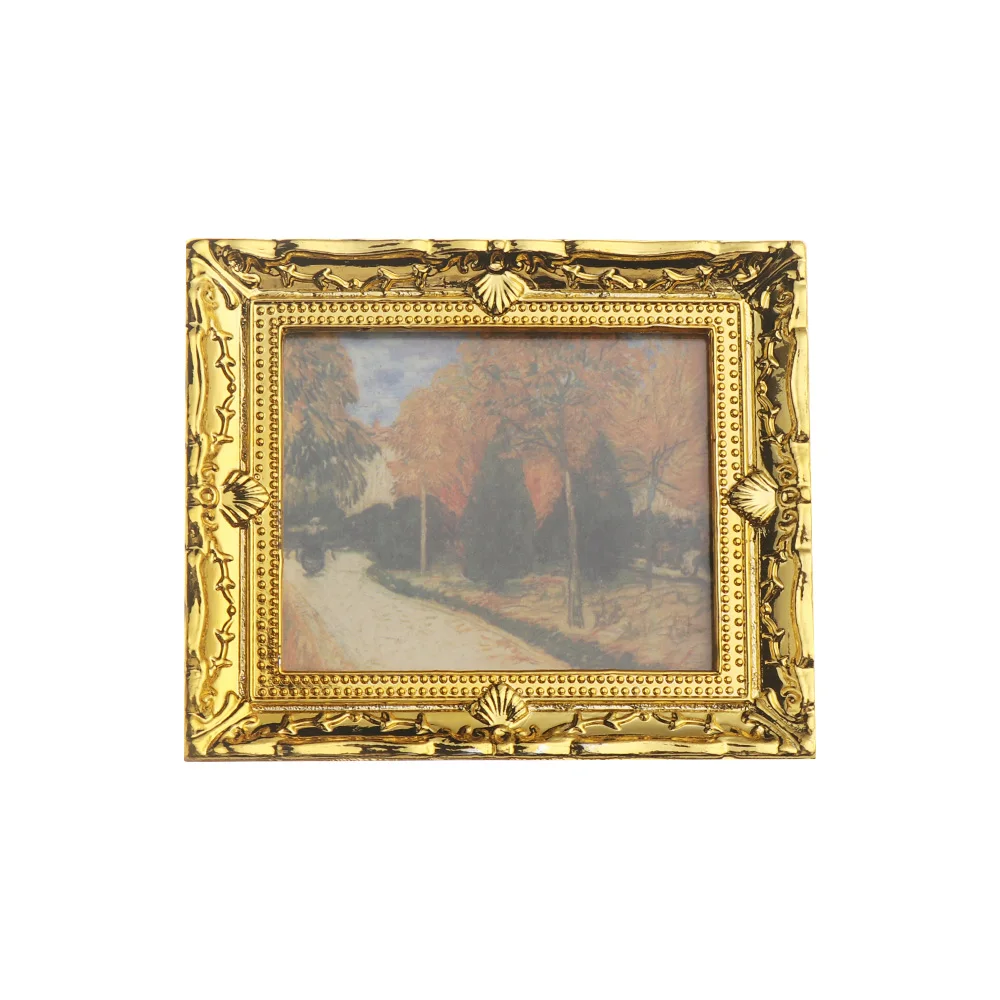 Vintage Miniature Oil Painting Dollhouse Wall Art Decor