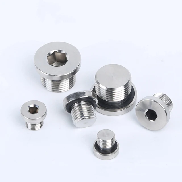 304 In Acciaio Inox Esagono Incassato Flangia Viso Olio Spina M8