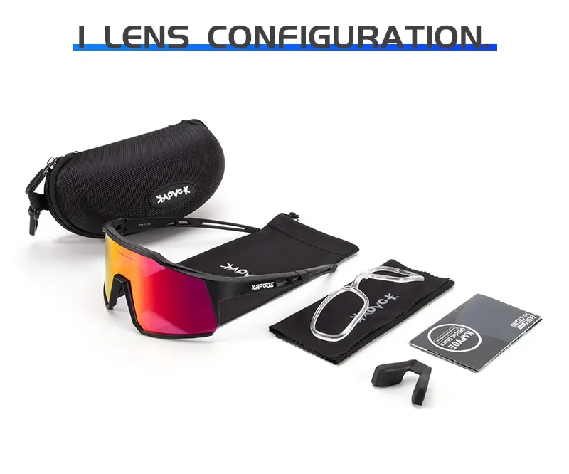 Kapvoe fahrrad brille polarisiert mtb rennrad brille uv400 schutz sonnenbrille ultraleichte sport brillen ausrüstung – Detail 17