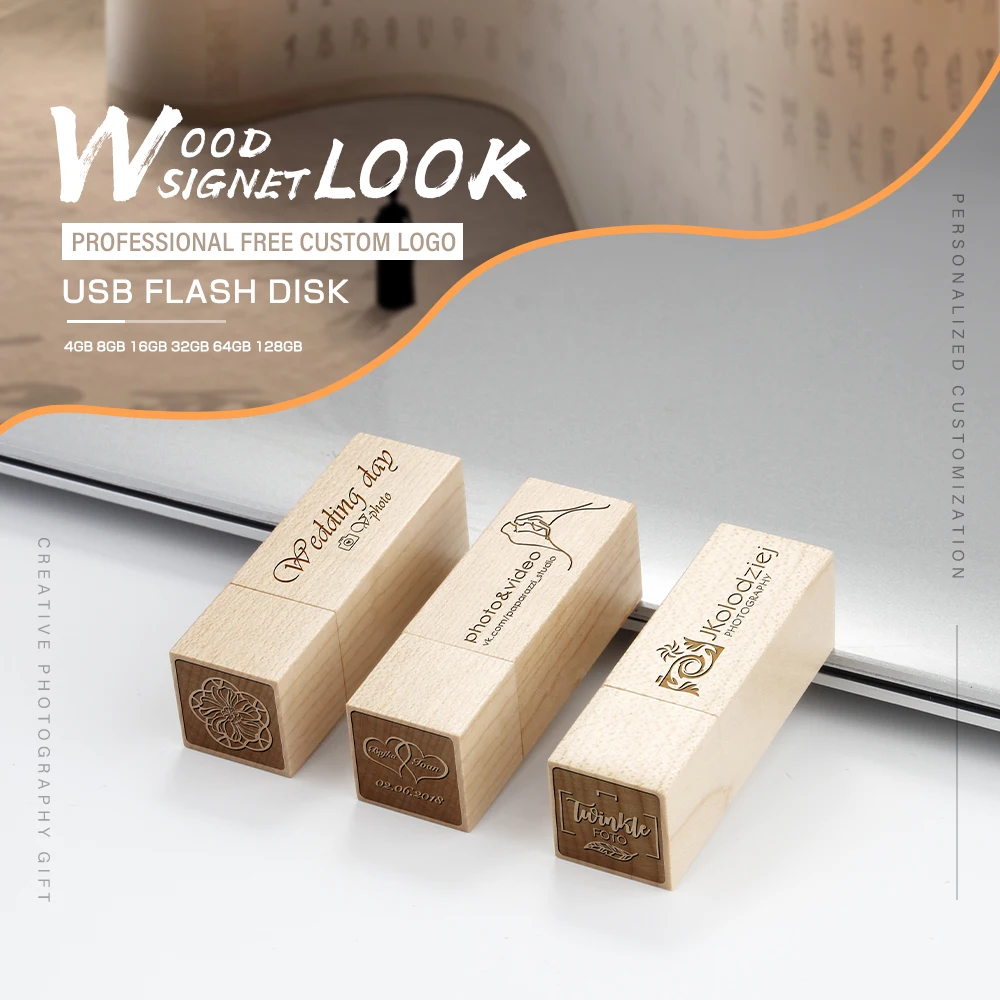 

Maple seal USB Flash Drive 128GB U Disk 64GB Business Gift Pen Drive 32GB High Speed U Disk 8GB 4GB Free Custom Personal logo