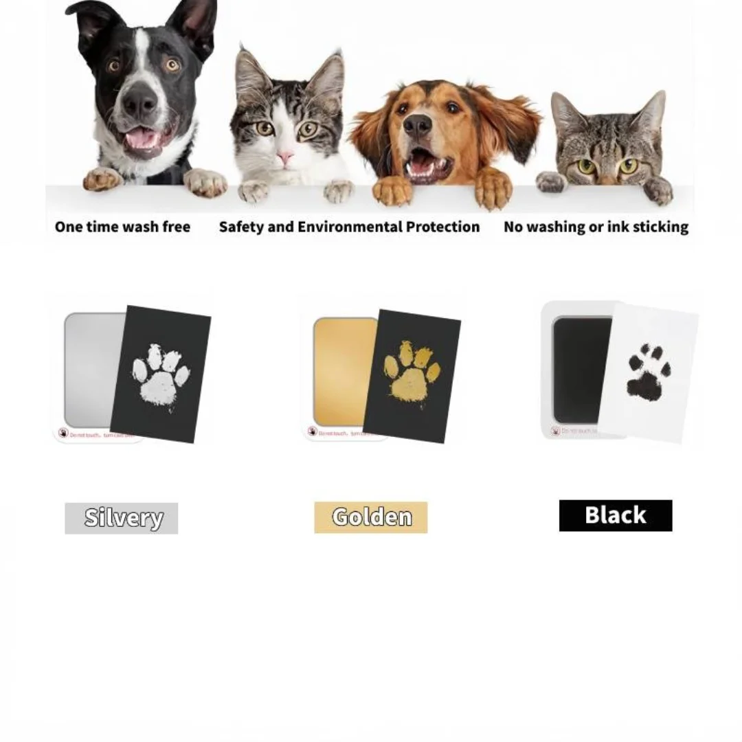 Pet Print Kit for Paw Prints ink pads pet print kit