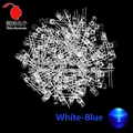 5MM White-Blue100pcs