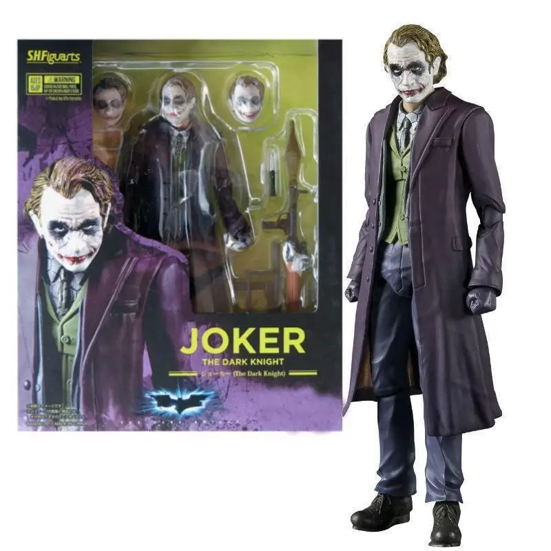 Bandai Shf Batman Joker Action Figure Toys 15Cm Di Alta Qualità Joker Statue Model Doll Ornamento Da Collezione Regali