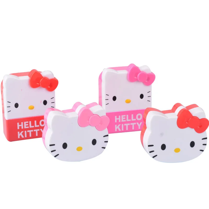 

Anime Pencil Sharpener Hello Kitty Creative Pencil Sharpener Children KT Cat Double Hole Pencil Sharpener Cute Pencil Sharpener