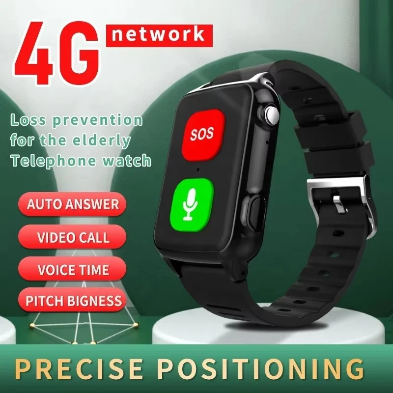 New S9 long standby time 850mAh battery 4G GPS tracker SOS SIM card emergency elderly SOS smart watch