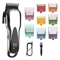 LED Display Hair Cutting Machine Professional Hair Trimmer Electric Hair Clipper Dual Use Barber Razor 1
