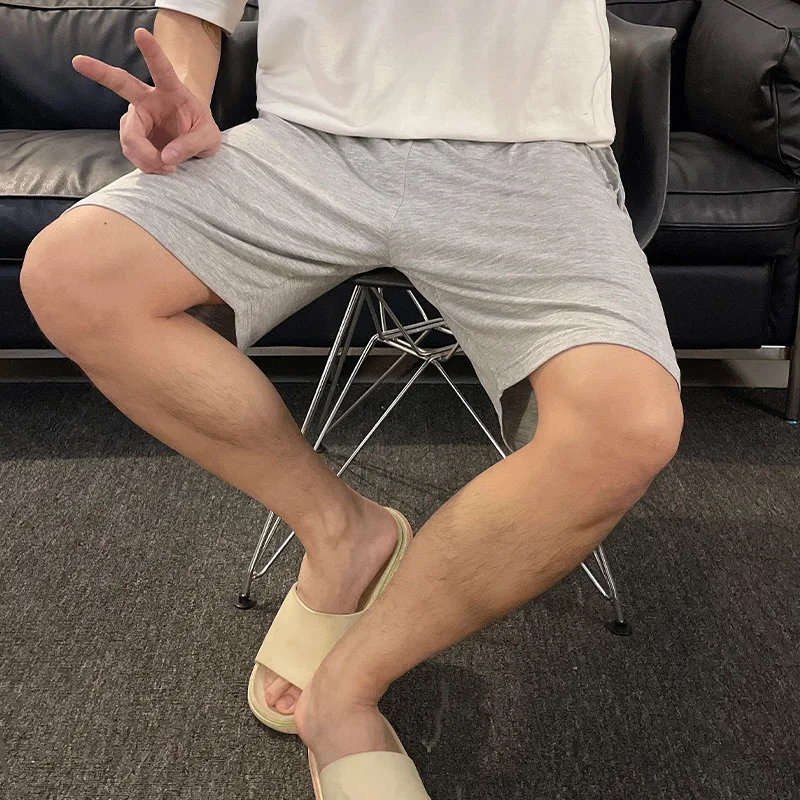 Men's Clothing Men's Shorts Loose Casual Sports Running  Shorts Summer Shorts Man Modal Solid Comfortable Cool Thin Home Pants