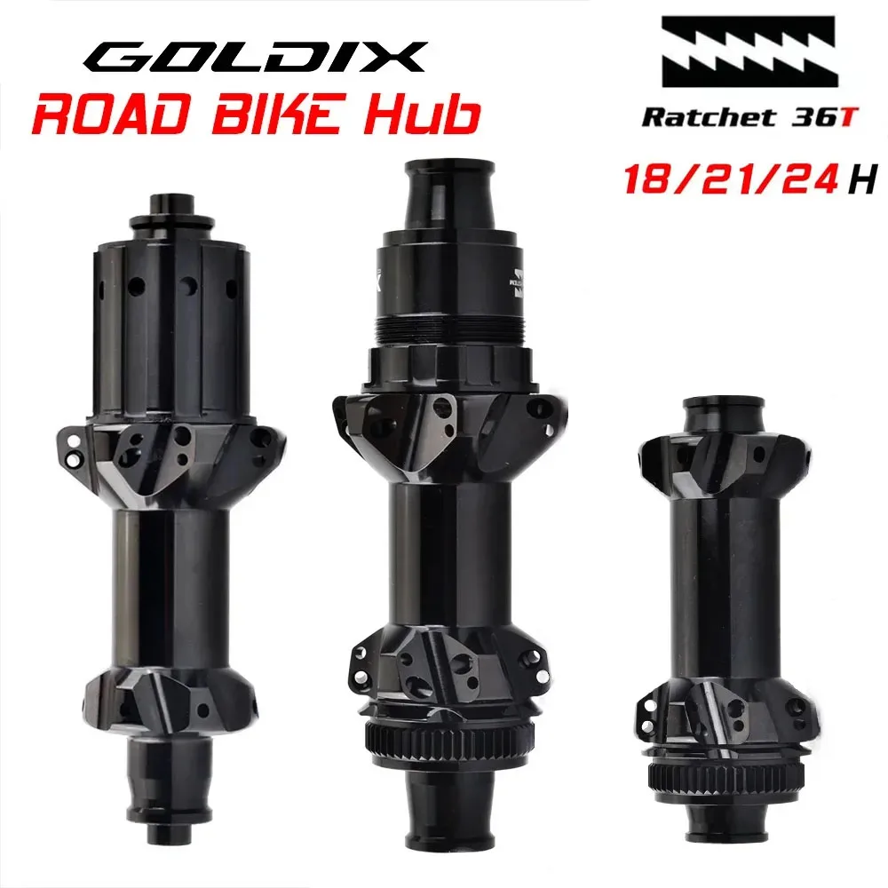 GOLDIX 21H/24H k7 Cube Pro 7 Road Hub Straight Pull Spoke V Brake Hub Center Lock Disc Brake HG/XDR Freehub NO Logo