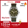 San Martin 38mm NH35 Field Automatic Watches For Men Wrist Watch Clock Mechanical Simple Pilot Waterproof 10ATM Montre SN0137