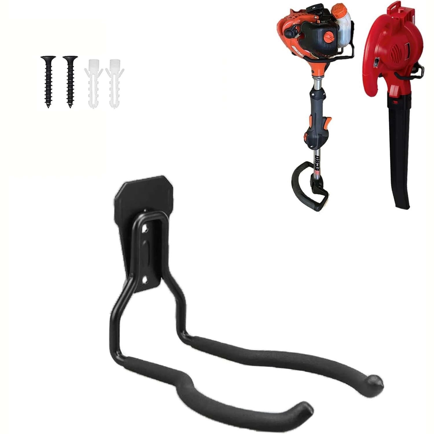 Porte‑tondeuse Mural – Support Robuste Pour Débroussailleuse Et Outils De Jardin