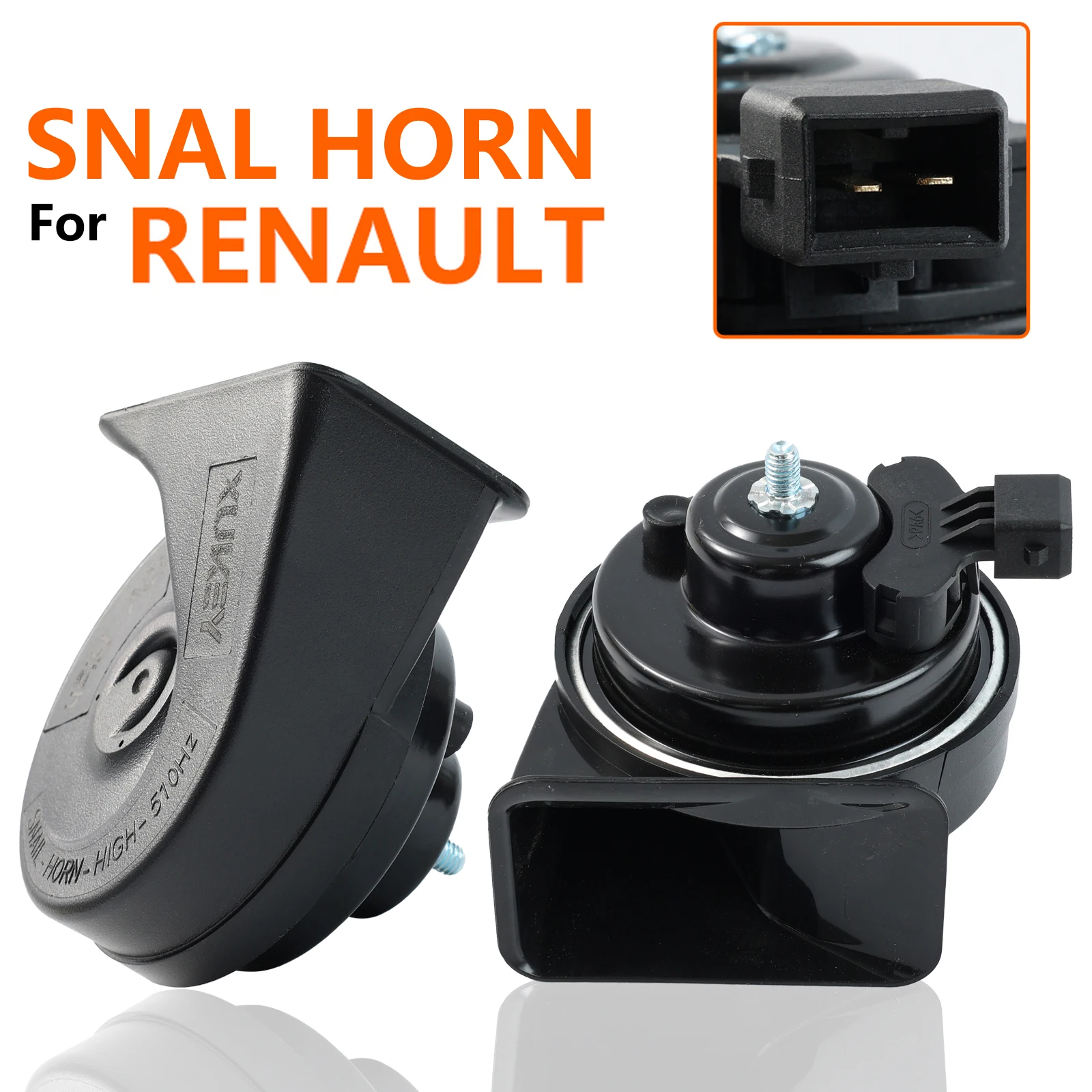 Paar 12V 120db Twin Tone Schneckenhorn für Renault Twingo Trafic Master Megane Clio Kangoo Captur Espace Fluence Twingo Scenic