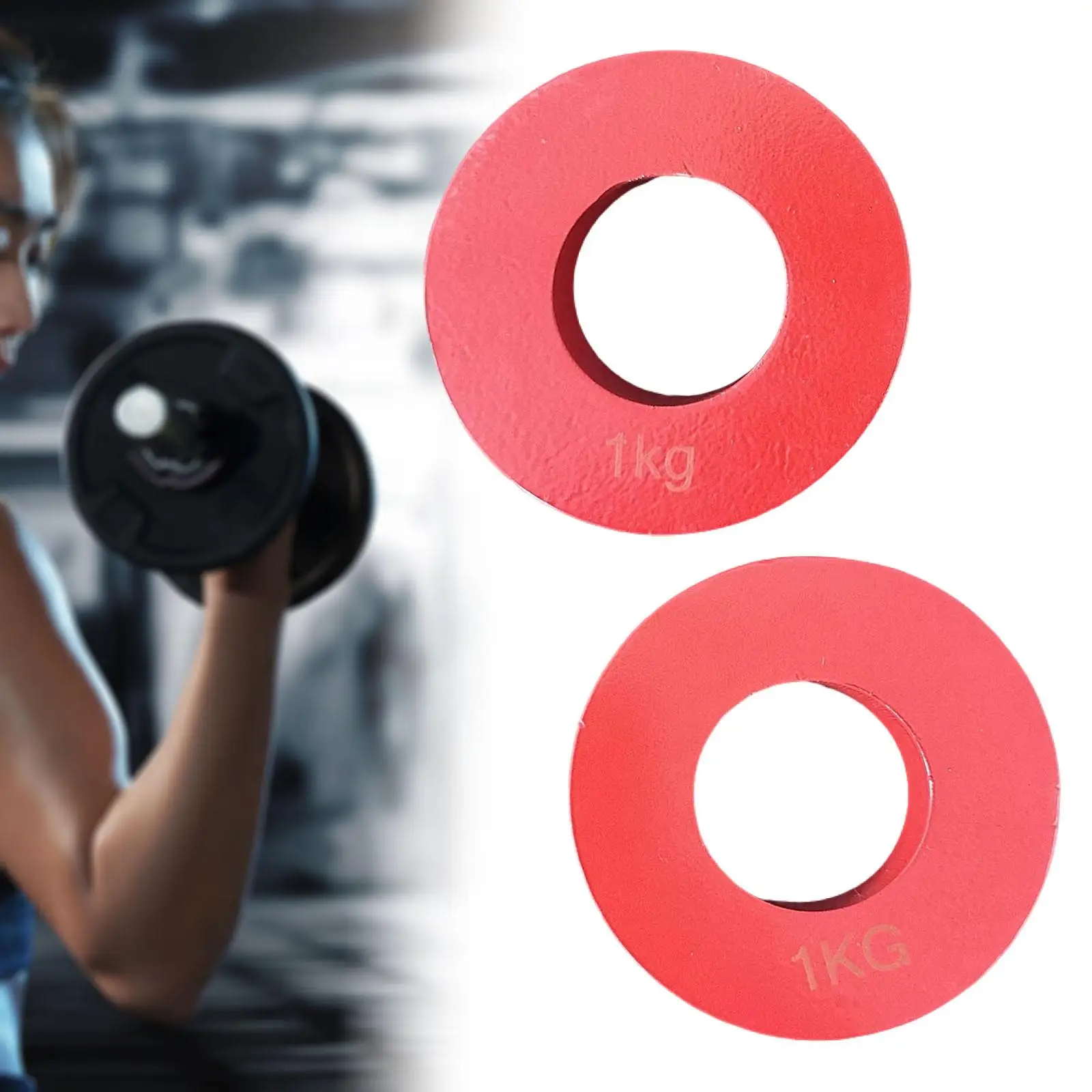 2 Pieces Barbell Plates Easy to Store Steel Convenient Use Easy to Attach Weight Plate Small Change Plate Fitness Professionals