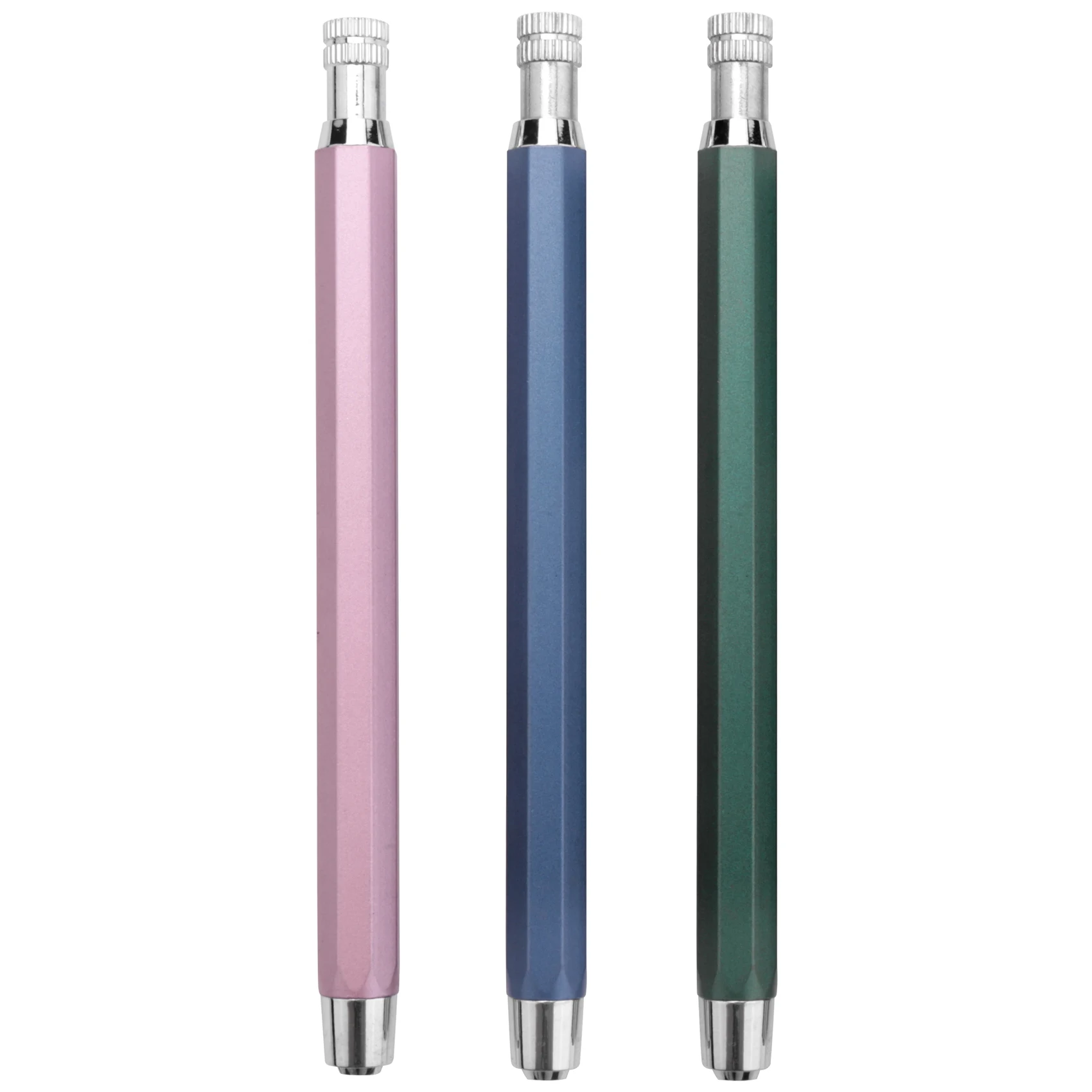 

3 Pcs 5.6 mm Mechanical Pencils Sketch Up Automatic Mechanical Graphite Pencil for Draft Drawing Wood Working Blue