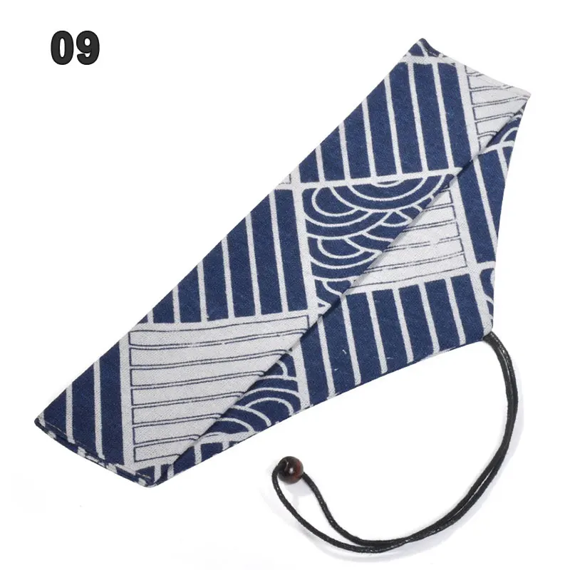 Japan-Style Reusable Travel Cutlery Pouch - Portable Drawstring Cloth Bag