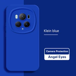 Premium Silicone Square Phone Case | Liquid Silicone Protective Back Cover for Honor Magic Series | Angel Eyes Design | 5G Compatible (Klein Blue)