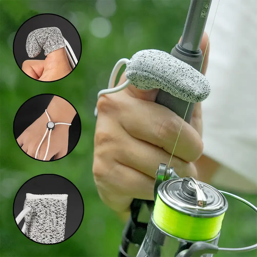 Wear-resistant and Anti Cutting Control Line Fishing Gloves Luya Finger Cots Long-range Single Finger Gloves Outdoor Fishing